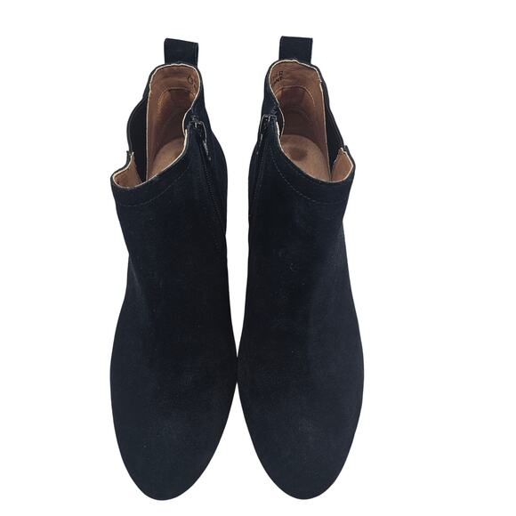 Vionic Black Suede Paloma Wedge Bootie Ankle Boots Women's Size 9 - Picture 3 of 10